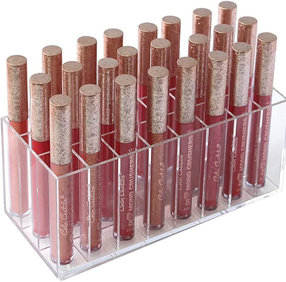 Organiseur maquillage en acrylique transparent : rangement élégant pour cosmétiques et bijoux – Image 3