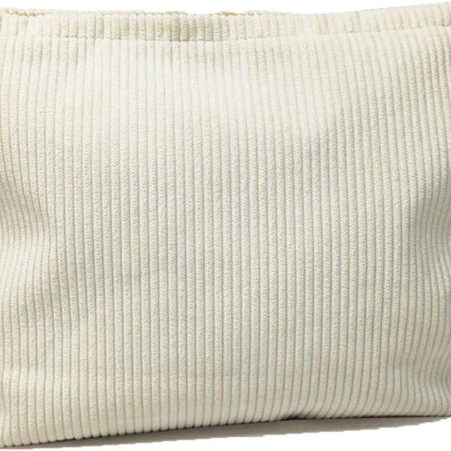 Trousse de maquillage en velours côtelé beige : l'accessoire chic pour femmes et filles en voyage