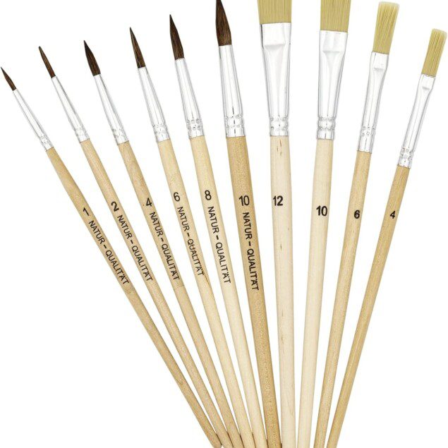 K3T : Set de pinceaux de peinture pour artistes passionnés, idéal pour toutes vos créations