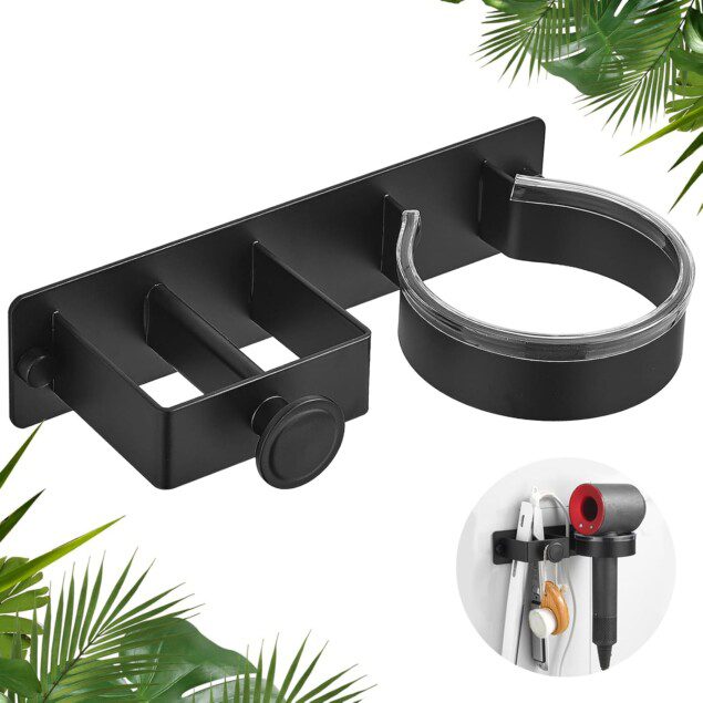 Support sèche-cheveux mural : une solution élégante pour salle de bain d’hôtel sans perçage   Optimisez votre espace avec un support en alliage d'aluminium, facile à installer et pratique pour les professionnels de l'hôtellerie