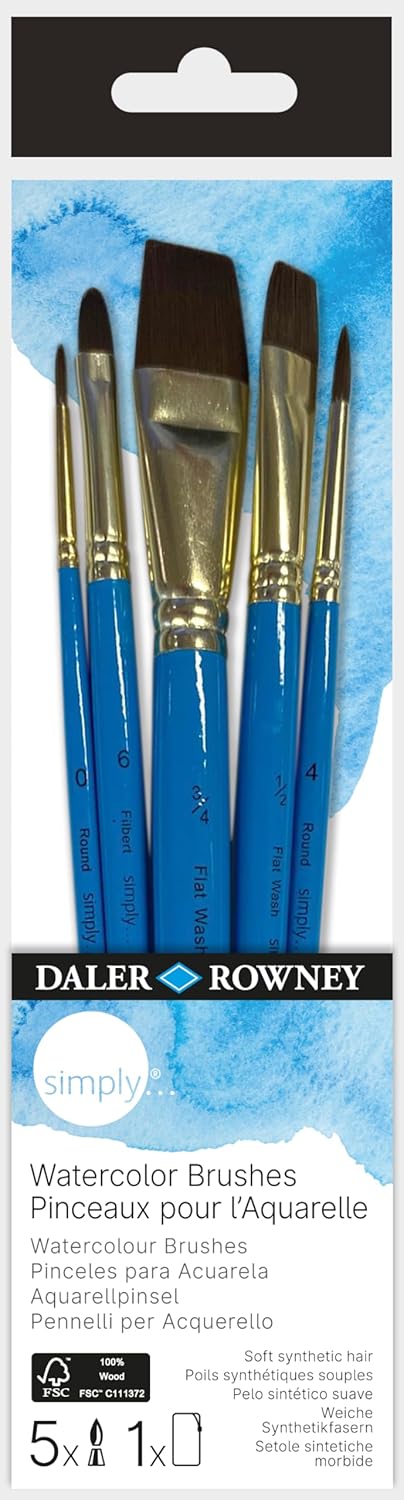 Pinceaux pour aquarelle : le set idéal de 5 outils pour artistes débutants et confirmés