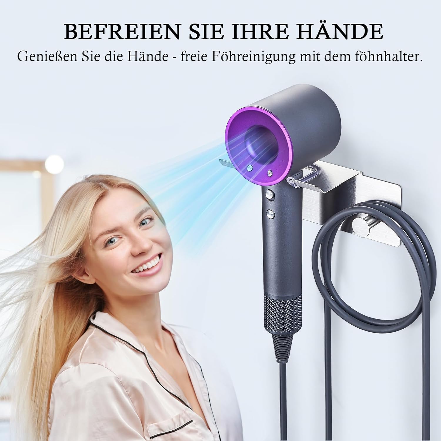 Porte sèche cheveux mural : l’accessoire indispensable pour une salle de bain ordonnée et moderne – Image 8