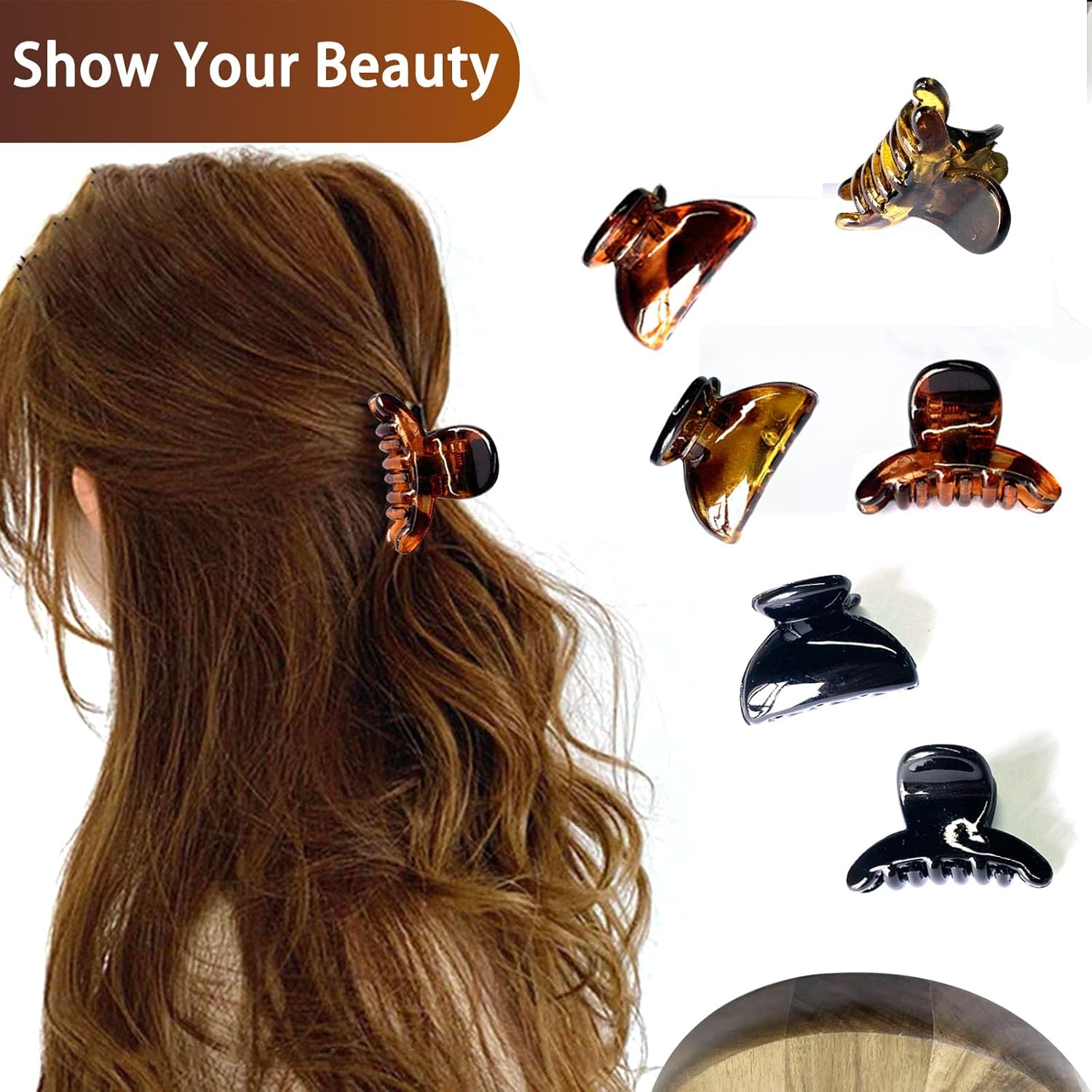 Pince cheveux femme : 12 mini pinces crabe colorées pour un coiffage élégant et pratique – Image 5
