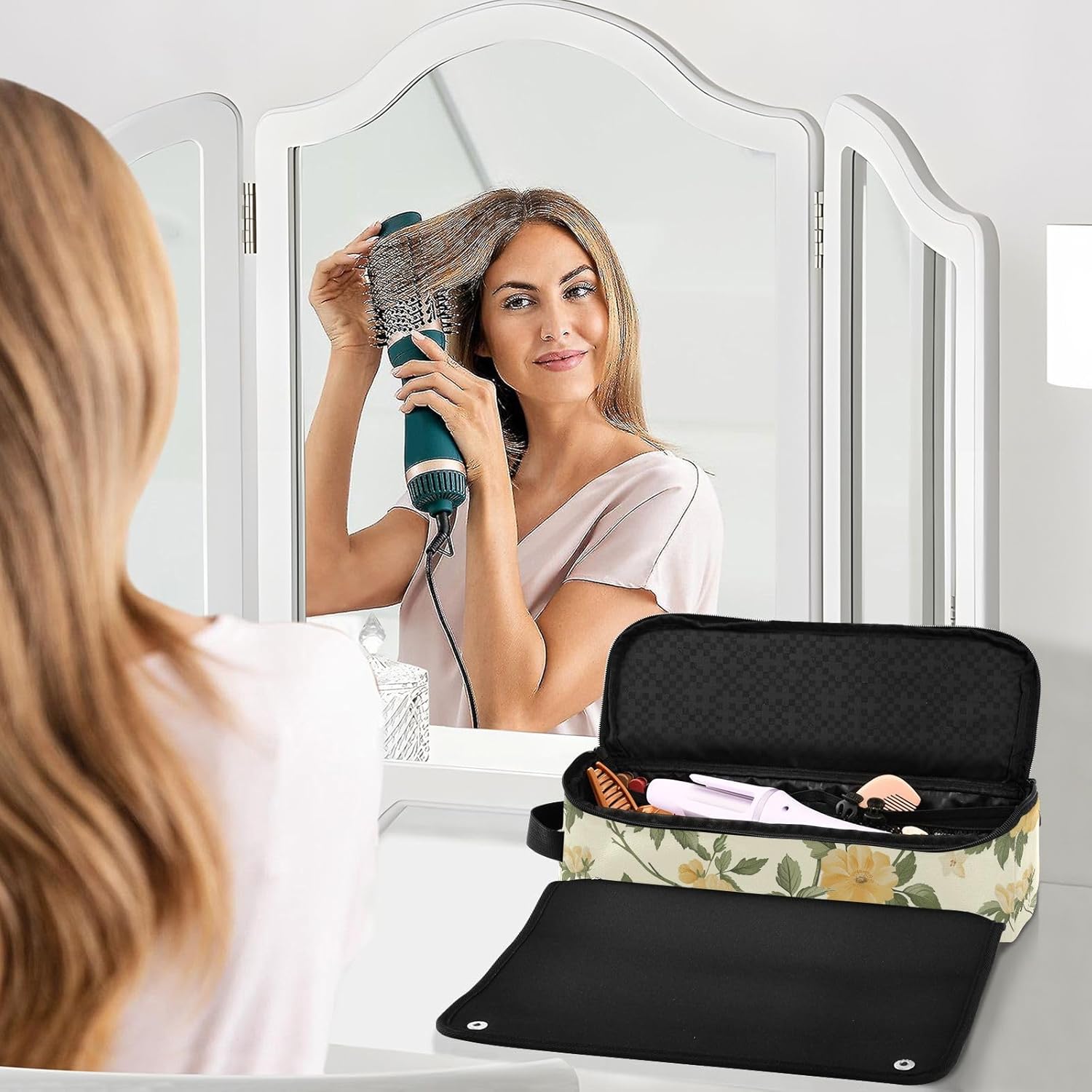 Sac de voyage pour outils de cheveux chauds : protection élégante et pratique pour vos fers à lisser et à friser – Image 6
