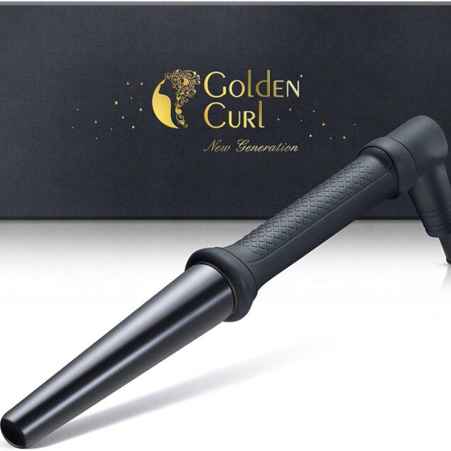 Golden Curl : boucleur conique BAMBINO pour grandes boucles élégantes et durables Idéal pour tous types de cheveux avec une garantie de 5 ans