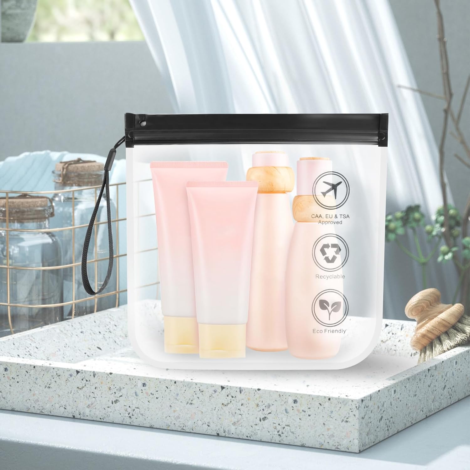 Trousse de toilette transparente pour femmes : le kit de voyage idéal en cabine – Image 6