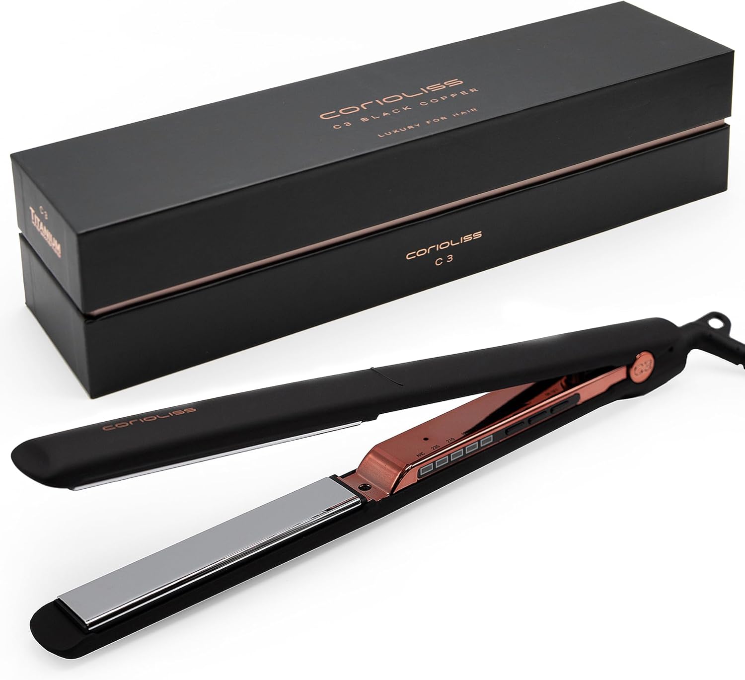 Lisseur cheveux professionnel : lissage parfait pour tous types de cheveux avec plaques en titane