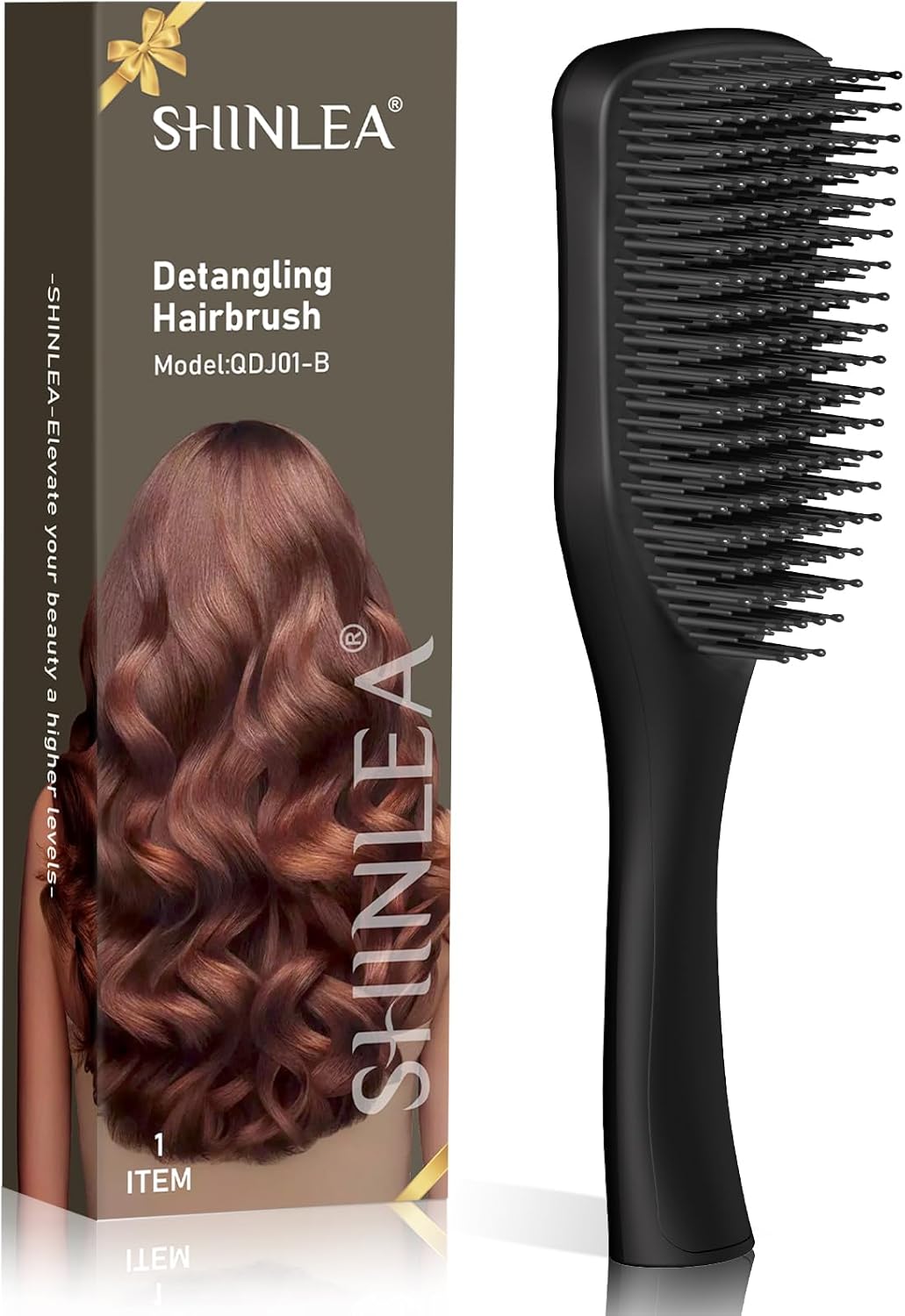 Brosse démêlante ultime pour cheveux mouillés et secs : réduisez la casse et éliminez les nœuds facilement