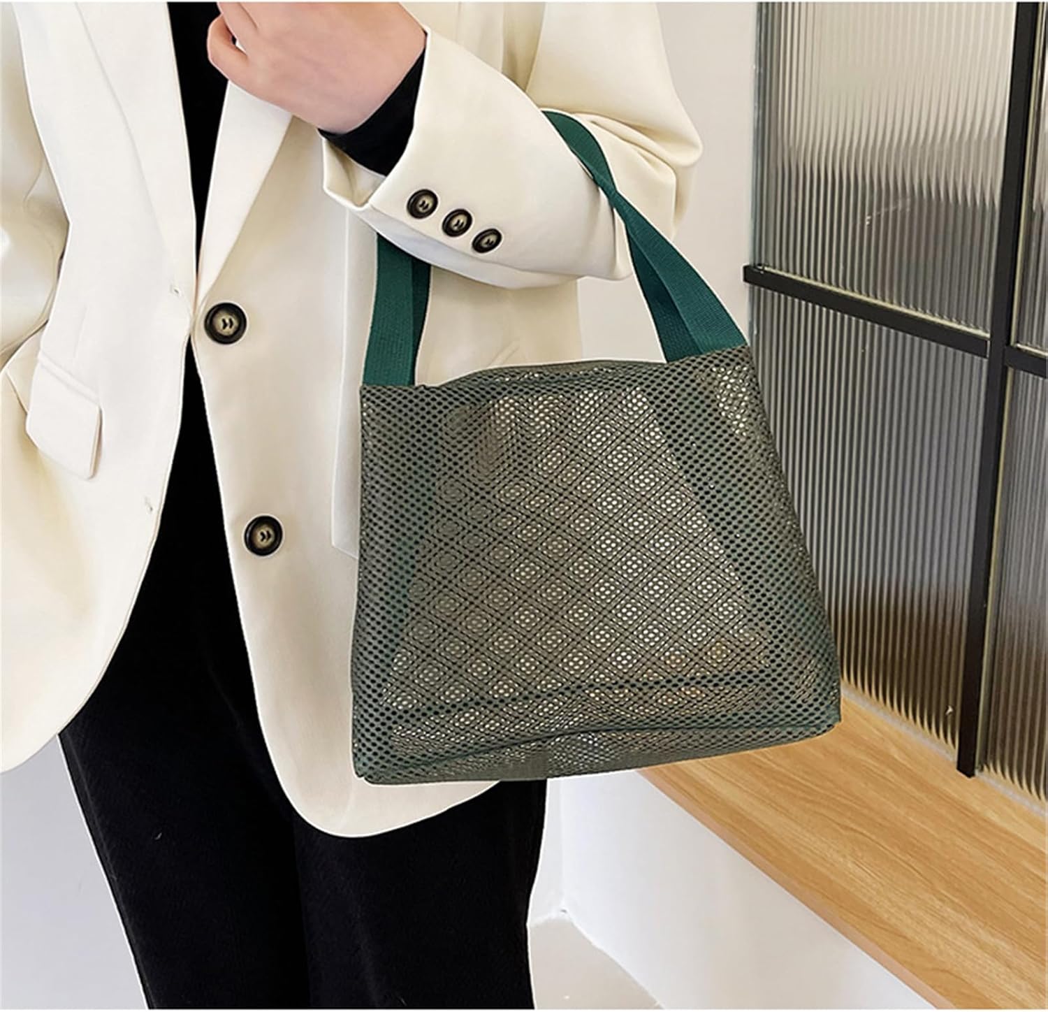 Trousse de toilette en maille : pratique et élégante pour femmes et filles, idéale pour organiser vos cosmétiques – Image 8