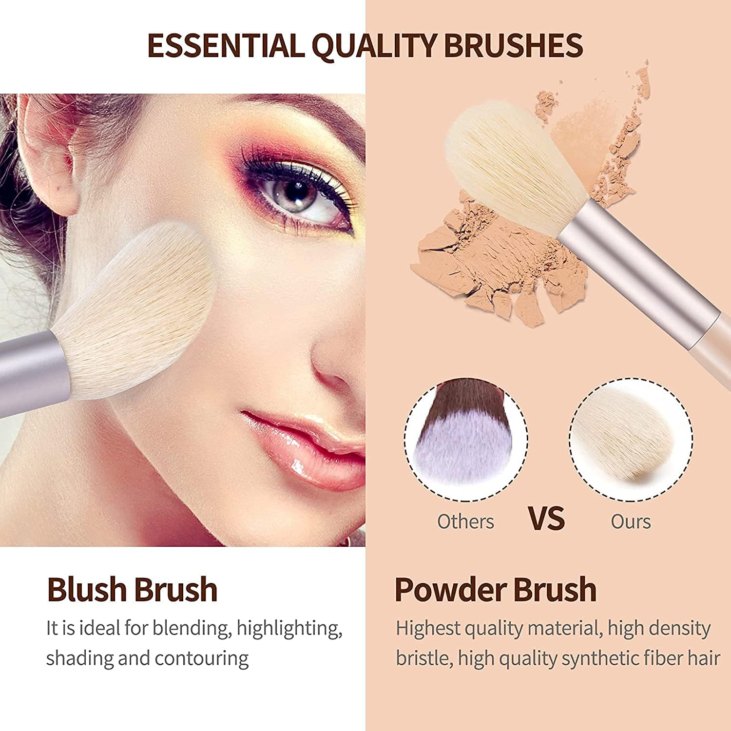 Pinceaux maquillage yeux professionnels : un set de 8 pièces pour un teint parfait et un look éclatant – Image 7