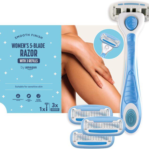 Rasoir Femme + 3 Recharges de Lames - Précision et Douceur