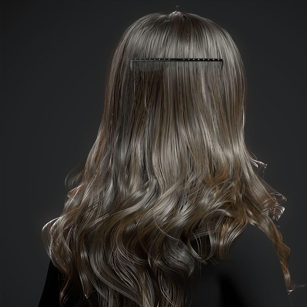 Peigne de cheveux en fibre carbone : l'outil antistatique idéal pour une coiffure parfaite – Image 5