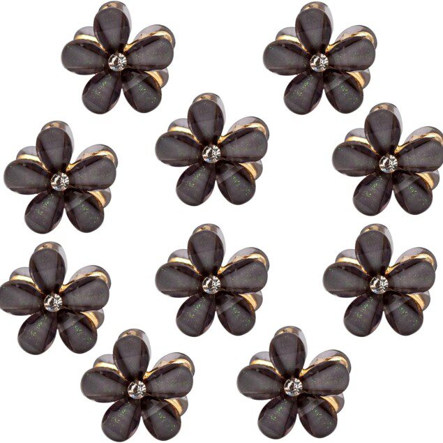 Mini pinces à cheveux en forme de fleur : accessoires élégants pour filles et femmes lors de vos événements quotidiens ou festifs