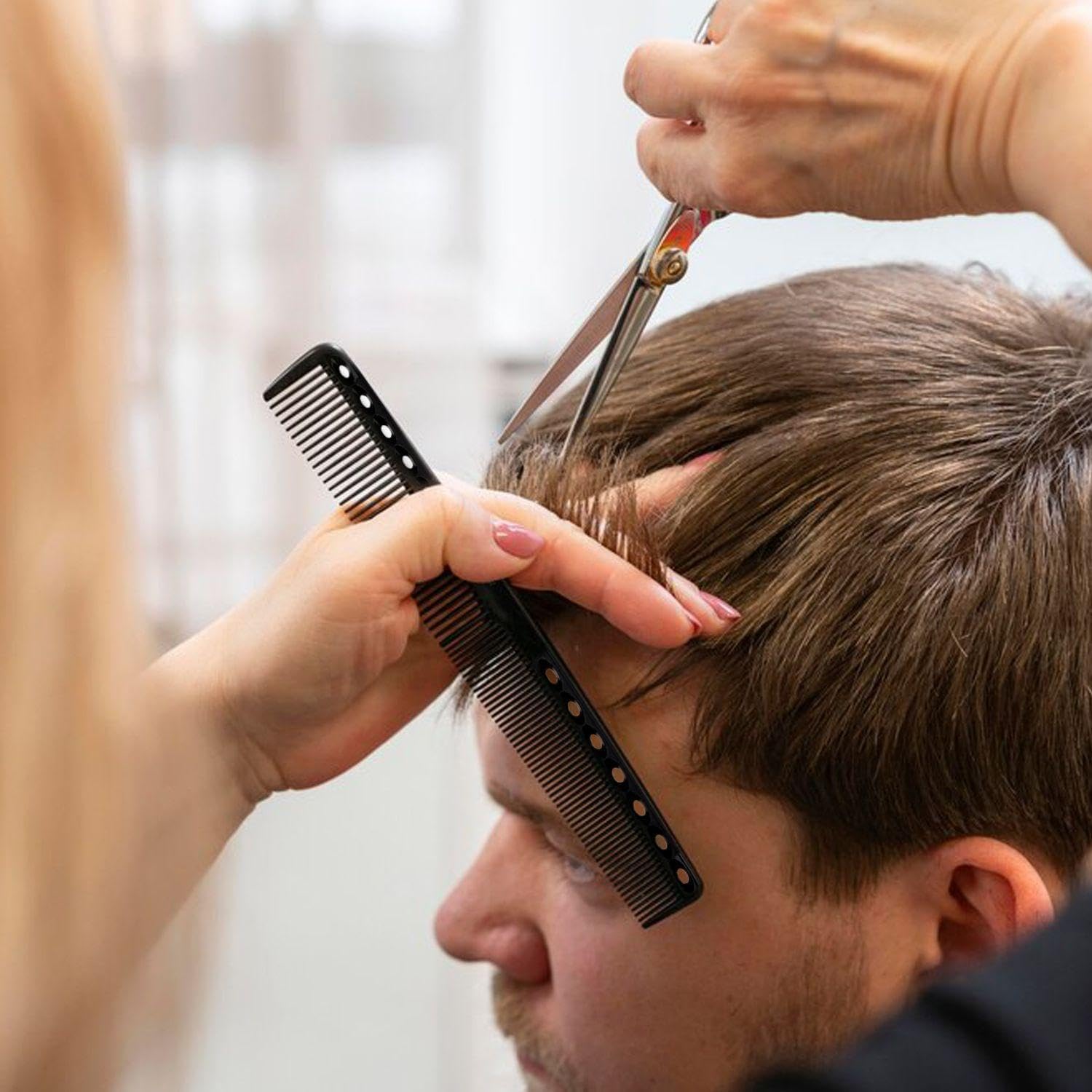 Peignes à dents fines : ensemble de 4 peignes portables pour une coiffure parfaite à domicile – Image 5