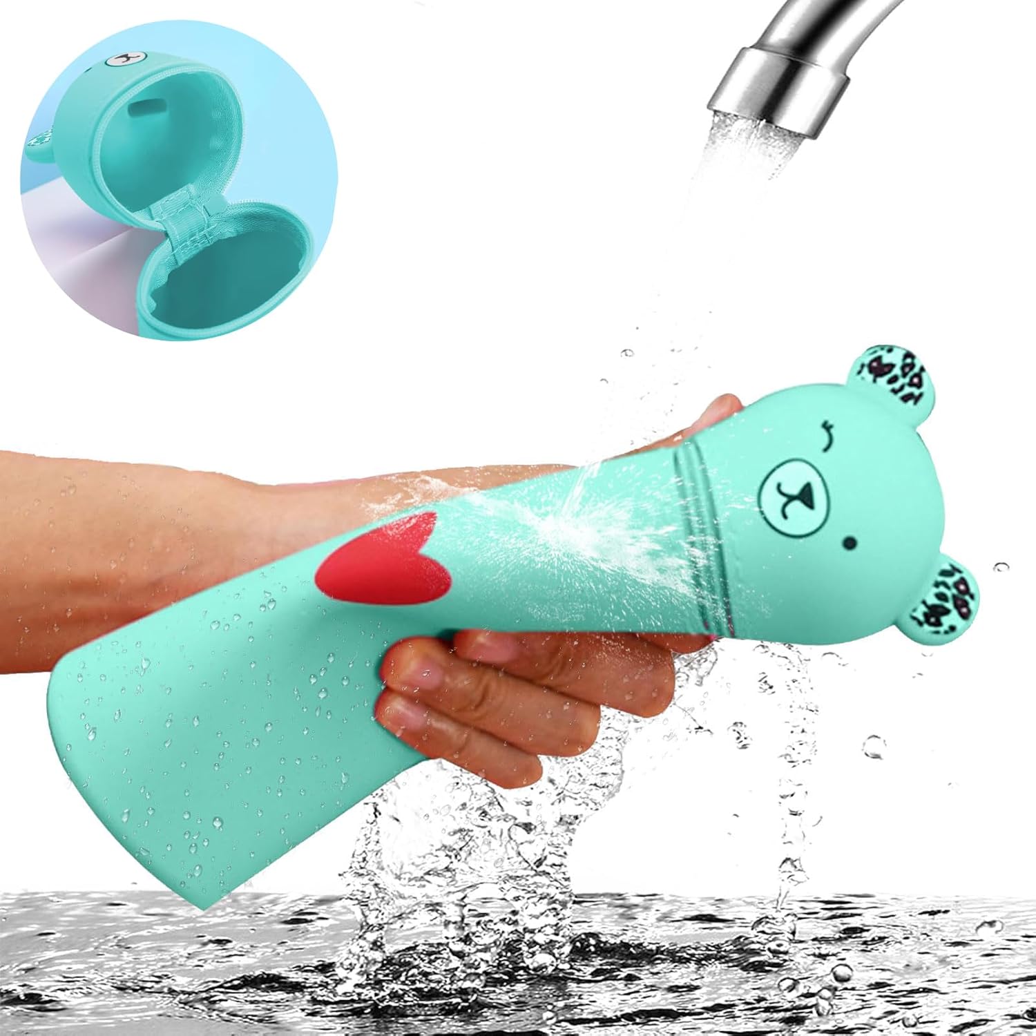 Trousse en silicone kawaii : l'étui 2 en 1 parfait pour les étudiants et les amoureux de la beauté – Image 4