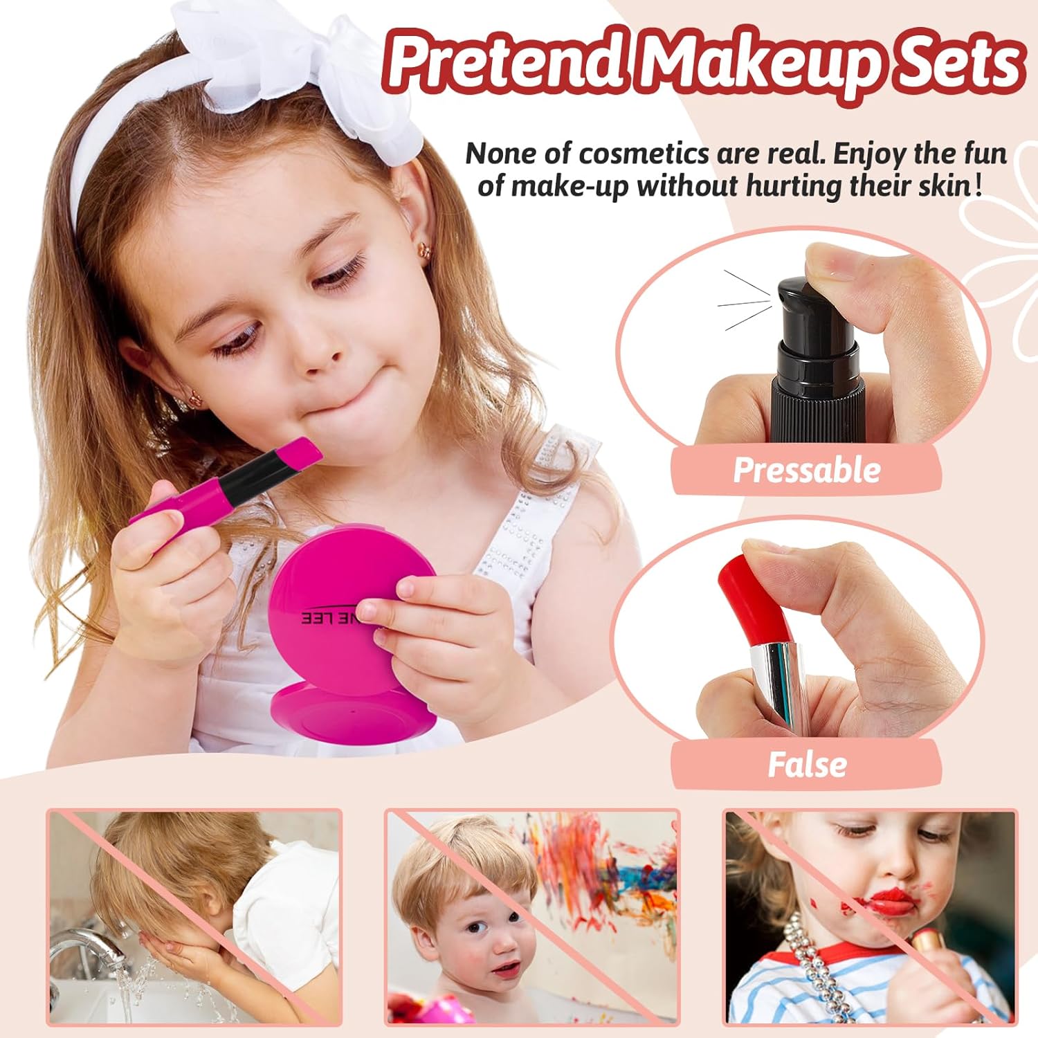 Faux maquillage enfant : la malette idéale pour des jeux d'imitation créatifs pour filles de 3 à 6 ans – Image 3
