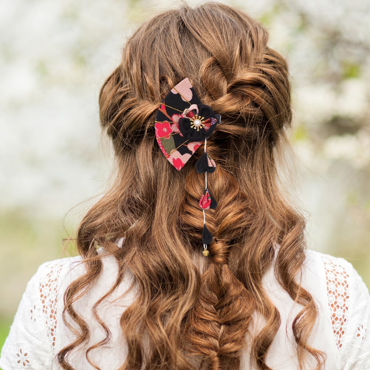 Épingle à cheveux fleur japonaise : accessoire rétro élégant pour femme en kimono – Image 9