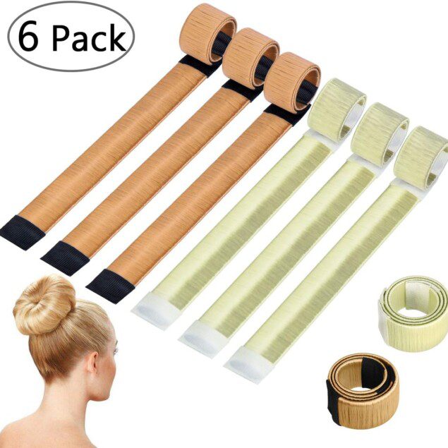 Chignon magique : 6 PCS d'outils de coiffure pour un look élégant et rapide   Accessoire de cheveux incontournable pour filles et femmes, idéal pour sublimer votre coiffure en toute occasion