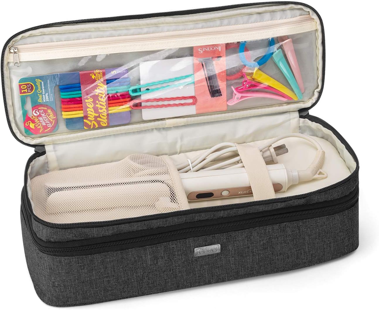 Étui pour brosse sèche cheveux : pochette de voyage élégante pour les professionnels Optimisez votre rangement avec ce sac compatible Steampod et REVLON – Image 4