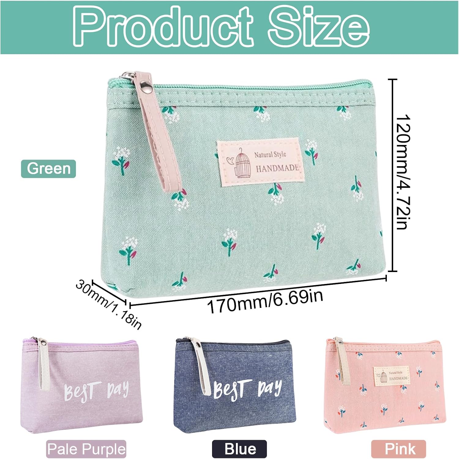 Petite trousse de toilette pour femme : élégance et praticité en voyage avec 4 pièces zippées – Image 5
