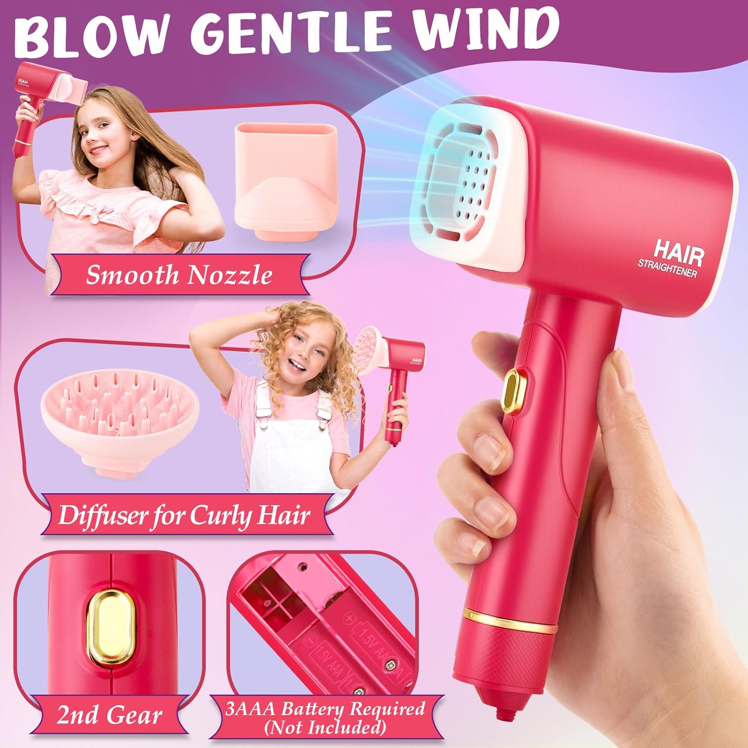 Coiffure et maquillage pour enfant : le kit complet de beauté pour filles de 3 à 8 ans – Image 3