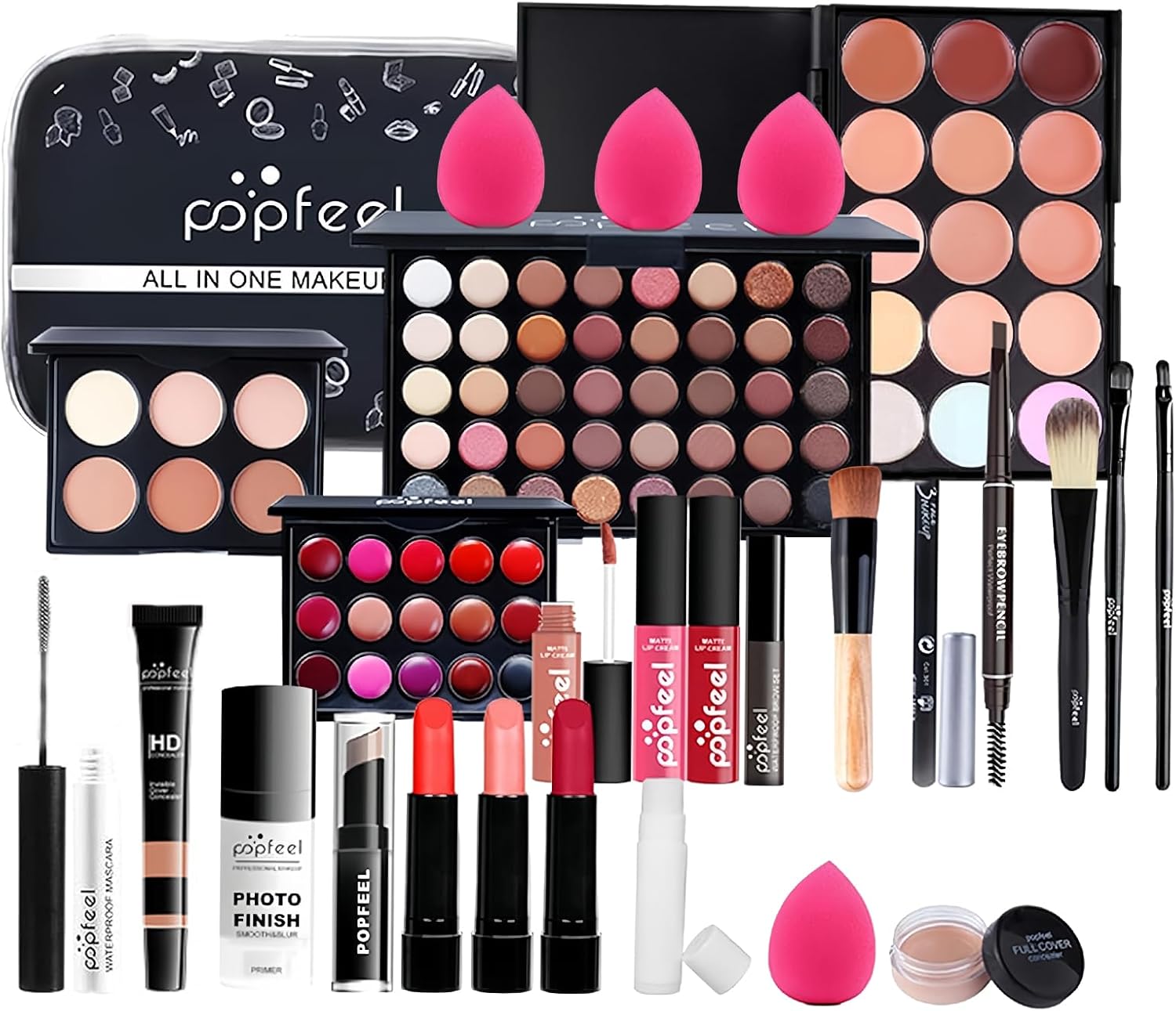 Ensemble cadeau de maquillage tout en un : 30 pièces pour un look éblouissant, idéal pour les femmes et les filles