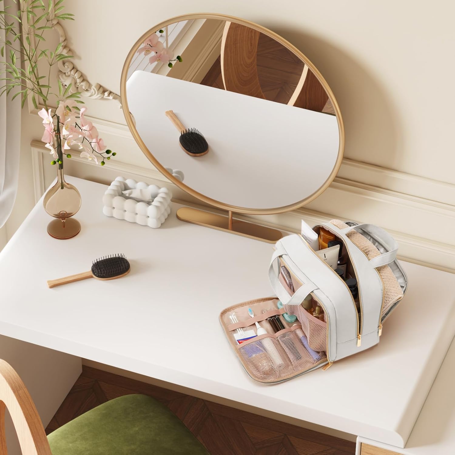 Trousse de toilette élégante pour les femmes : rangement pratique et esthétique lors de vos voyages – Image 9