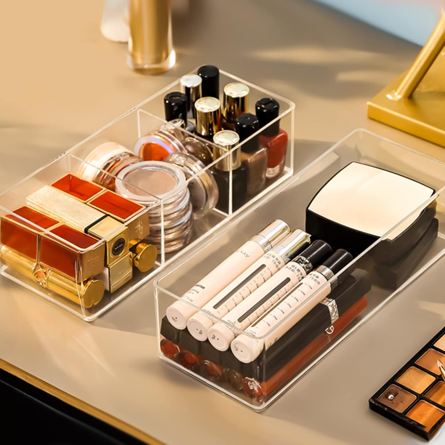 Organisateur de maquillage acrylique : rangement transparent idéal pour passionnées de beauté – Image 5