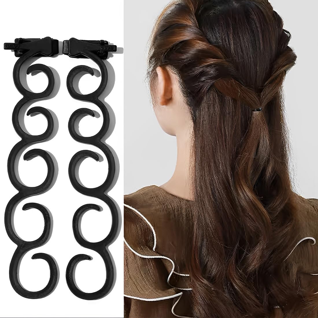 Outils de coiffure : 7 pièces essentielles pour femmes et filles, pour des chignons et tresses simples et élégants – Image 3