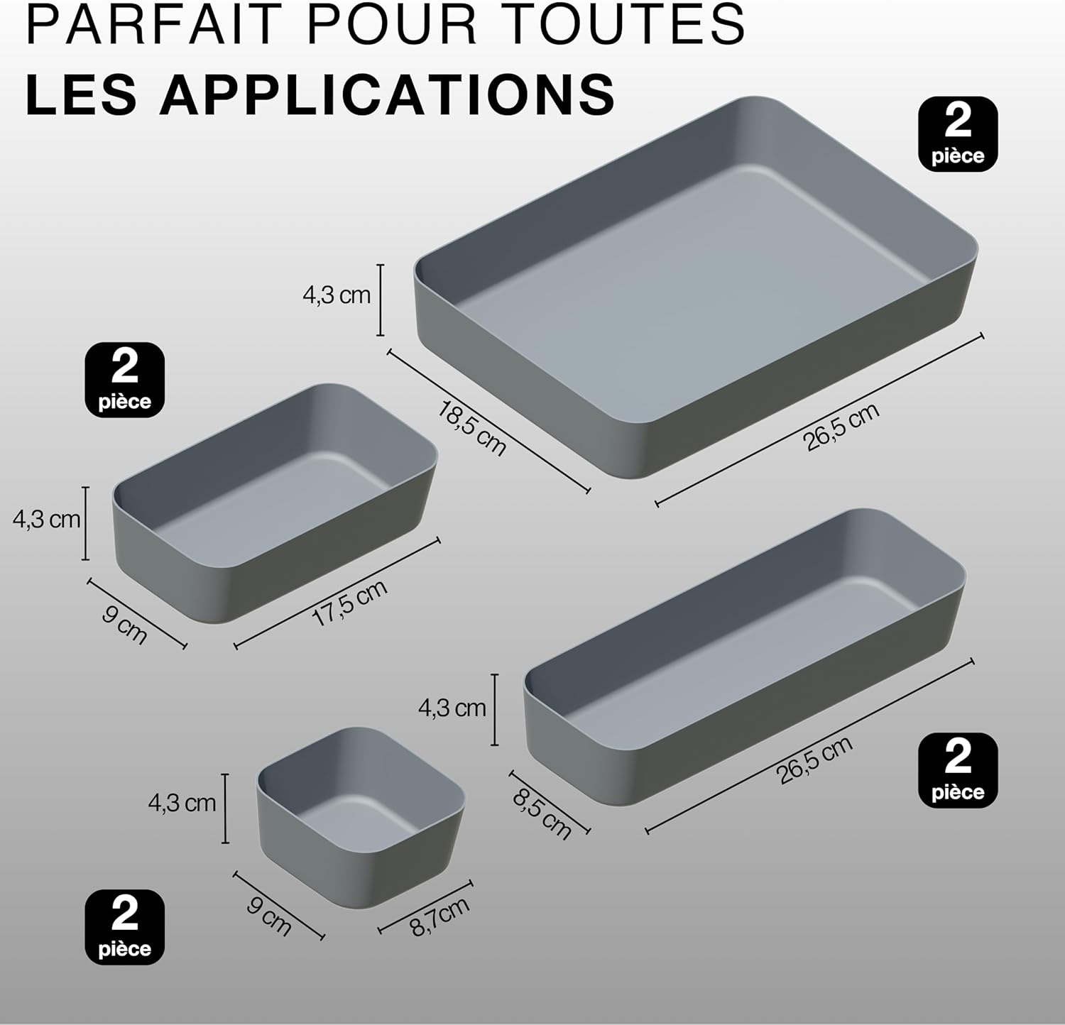 Séparateurs de tiroirs anthracite : l'allié idéal pour l'organisation de votre bureau – Image 2