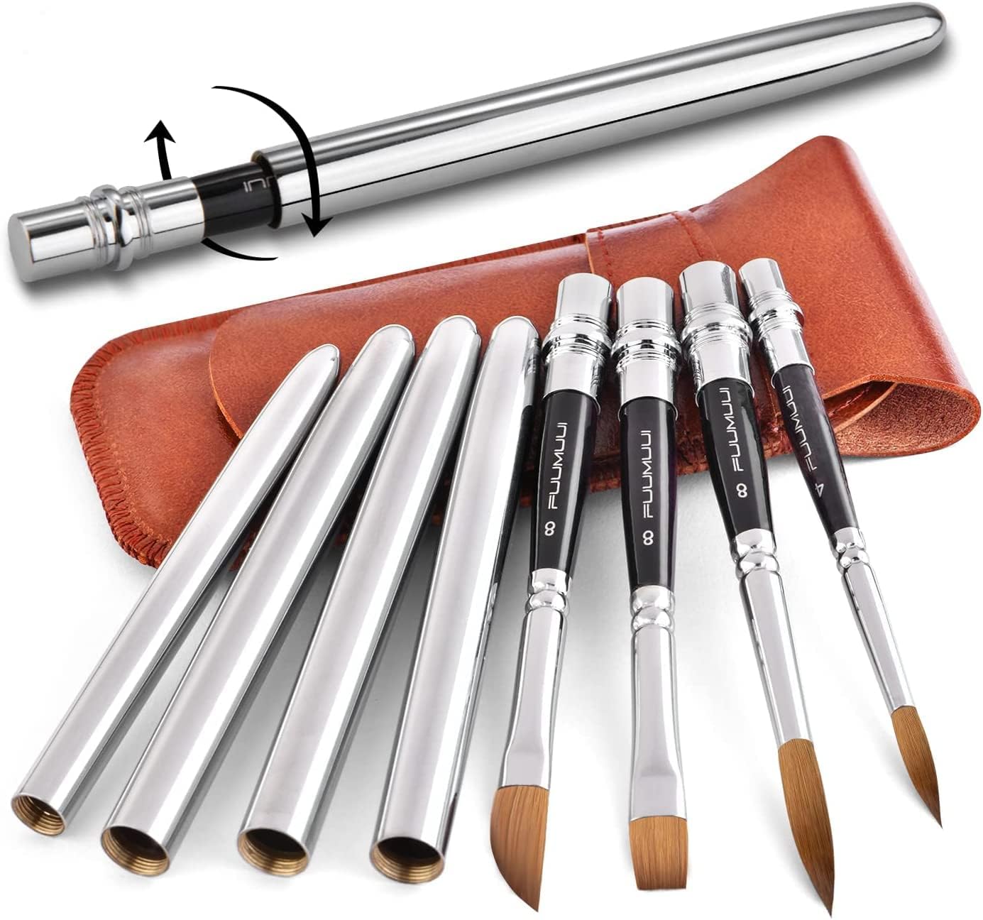 Set de pinceaux professionnels Kolinsky pour aquarelle et peinture : l'outil idéal pour les artistes exigeants