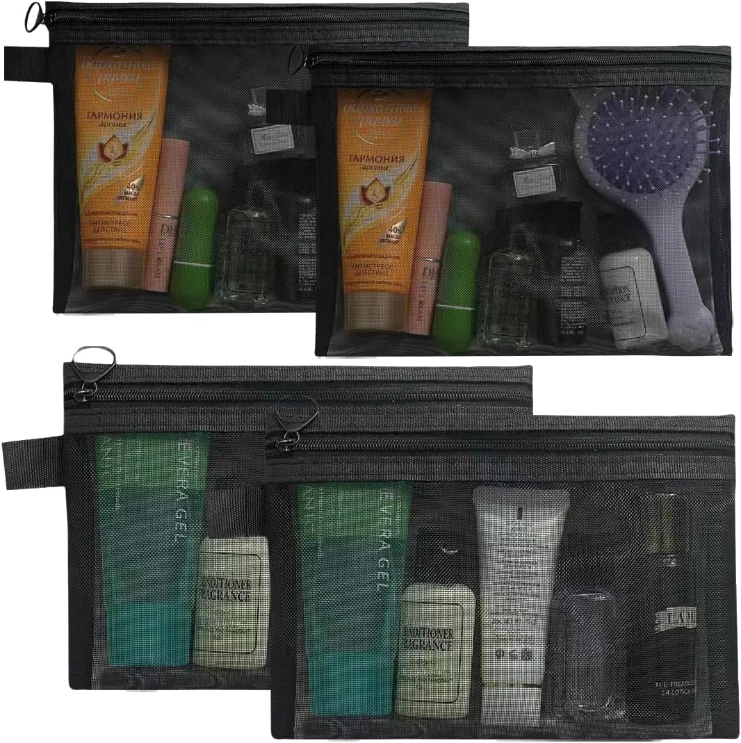 Trousse de maquillage femme : 4 pièces élégantes pour un rangement pratique et stylé en voyage