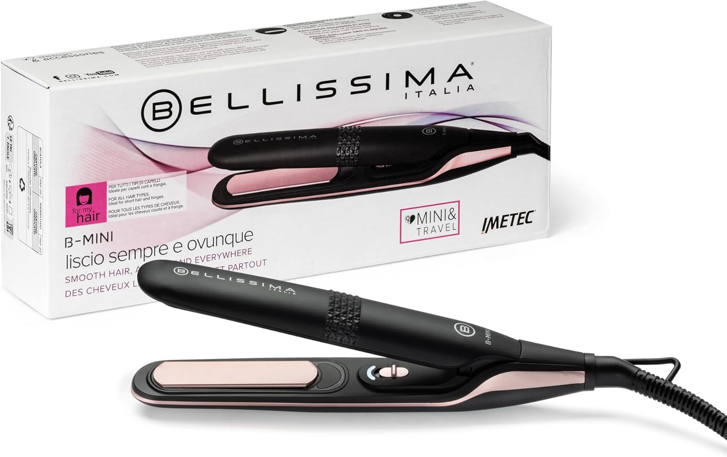 Mini lisseur compact pour des cheveux lisses à tout moment : l'accessoire idéal pour les voyages