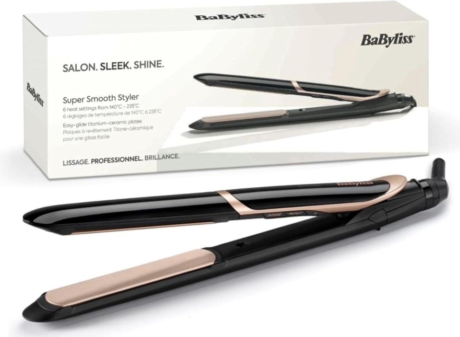 Lisseur cheveux super smooth : lissage parfait pour toutes les chevelures avec technologie ionique anti-frisottis