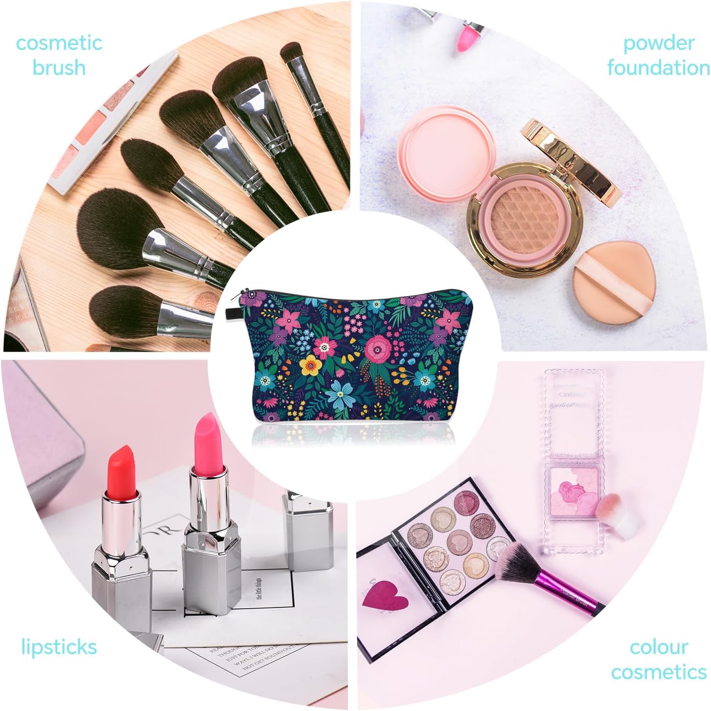 Trousse de maquillage élégante pour femme : le rangement multifonctionnel idéal pour vos cosmétiques – Image 4