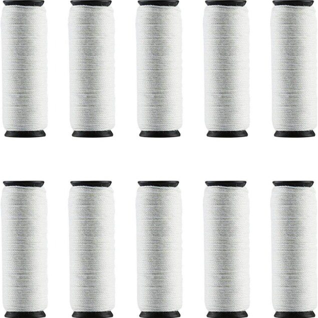 Fil de coton en épilateur pour un épilateur facial : 25m de douceur en 10 rouleaux pour une peau lisse et sans irritations