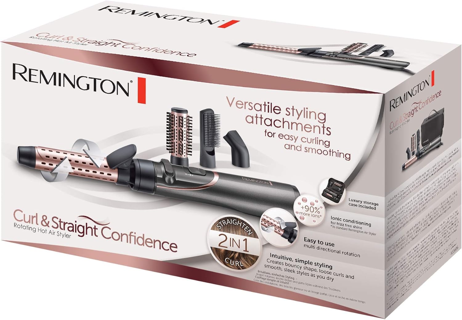 Brosse Rotative 3 en 1 : Volume, Boucles, Lissage – Image 2