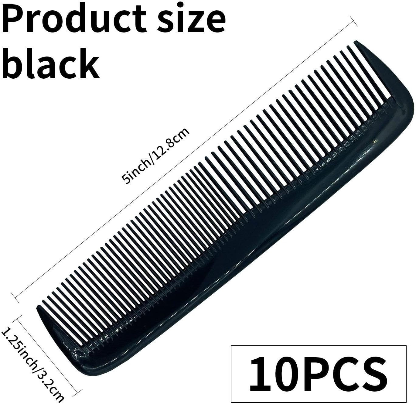 Peignes à cheveux : lot de 10 peignes en plastique pour homme et femme, pratiques et élégants – Image 2