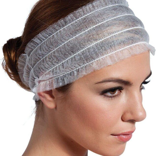 Bandeau élastique jetable pour soin du visage : 100 pièces idéales pour un spa beauté impeccable