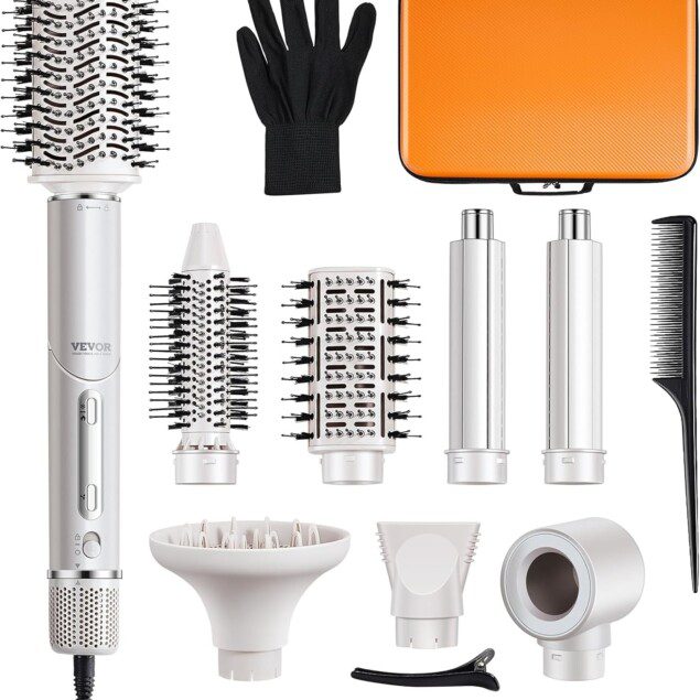 Brosse Sèche-Cheveux 7 en 1 : Coiffage Professionnel