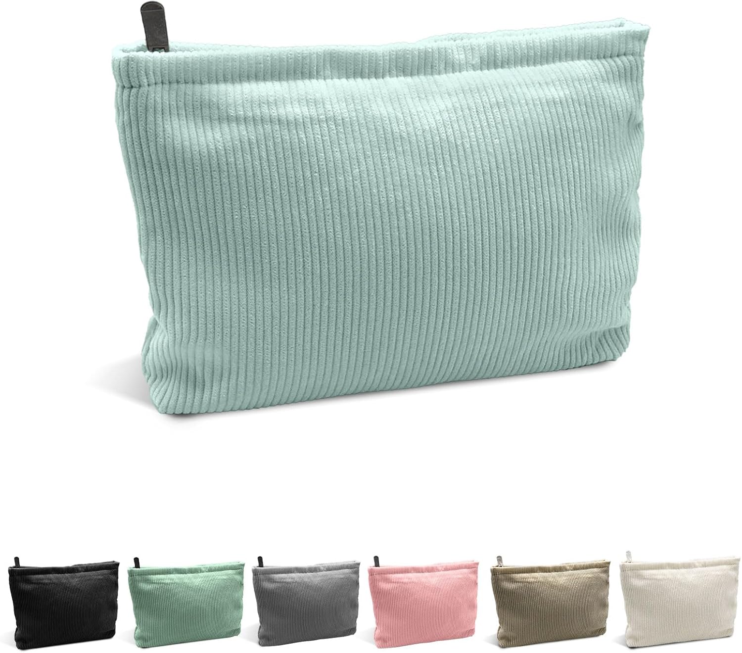 Trousse de maquillage en velours côtelé : l'organisateur parfait pour les voyageuses élégantes