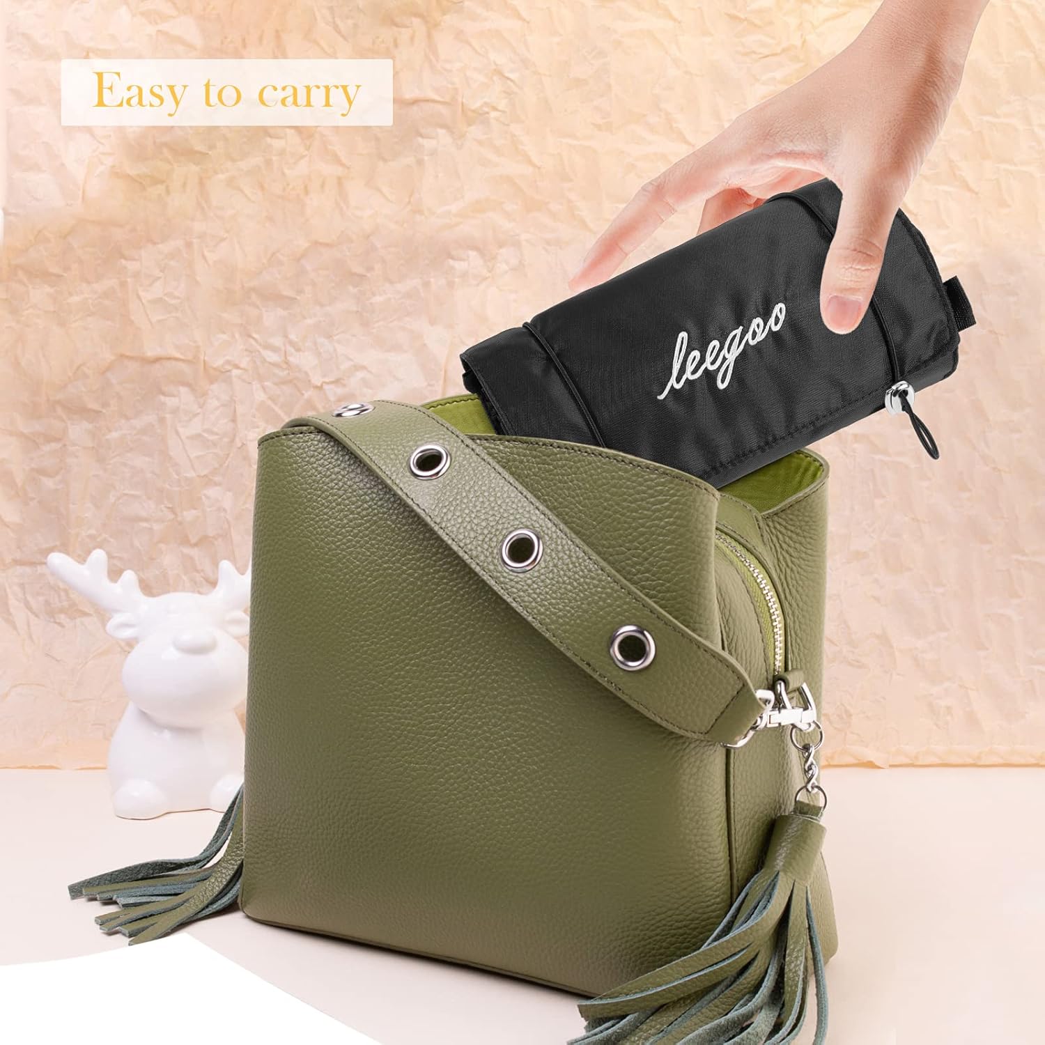 Pliable trousse de toilette voyage : sac à cosmétiques suspendu et détachable 4 en 1 pour une organisation élégante et pratique – Image 6