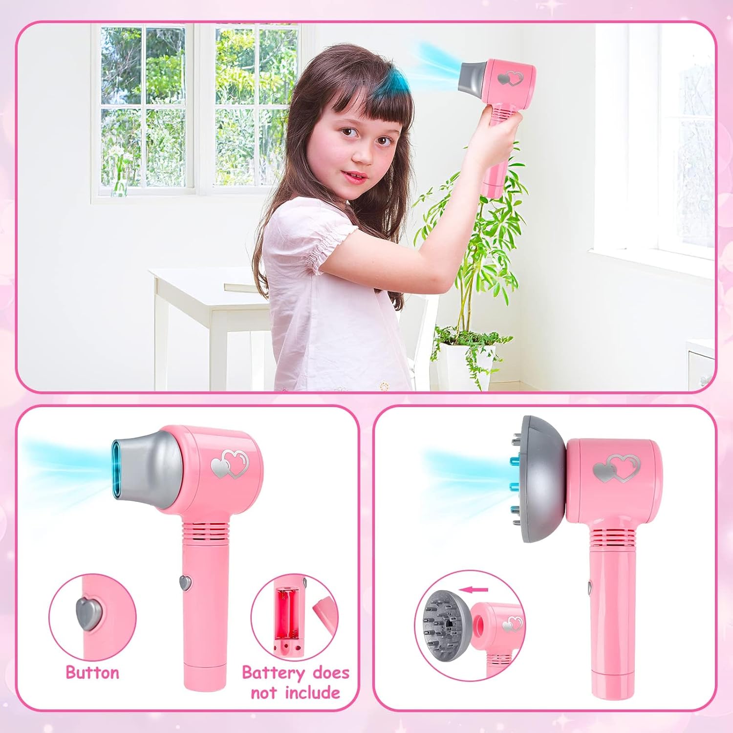 Ensemble de salon de beauté pour filles : 35 pièces pour un jeu de simulation de coiffeur amusant et créatif – Image 4
