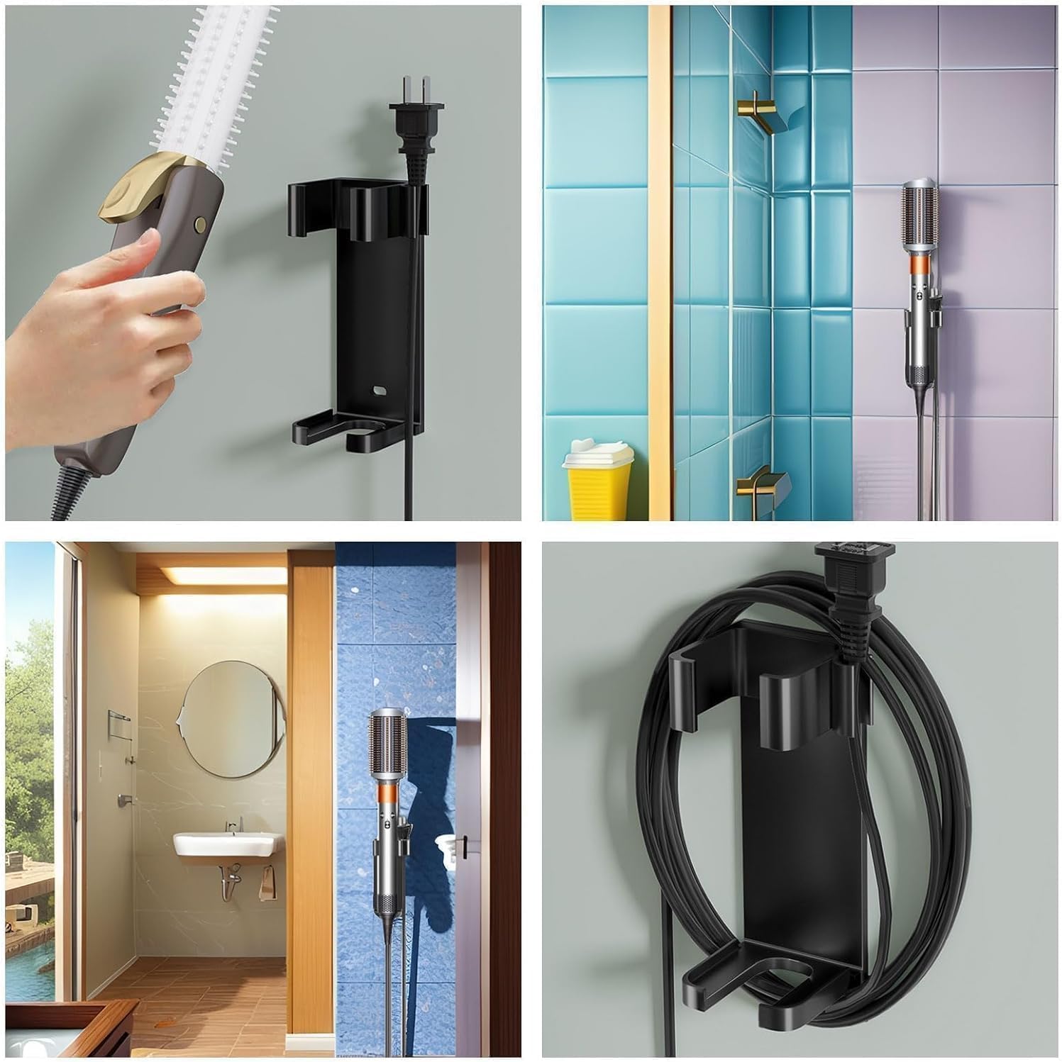 Support mural pour Dyson Airwrap : l'accessoire indispensable pour les passionnés de coiffure Optimisez votre espace et protégez vos appareils de coiffure avec ce support en métal résistant aux hautes températures, idéal pour les professionnels et les particuliers – Image 9
