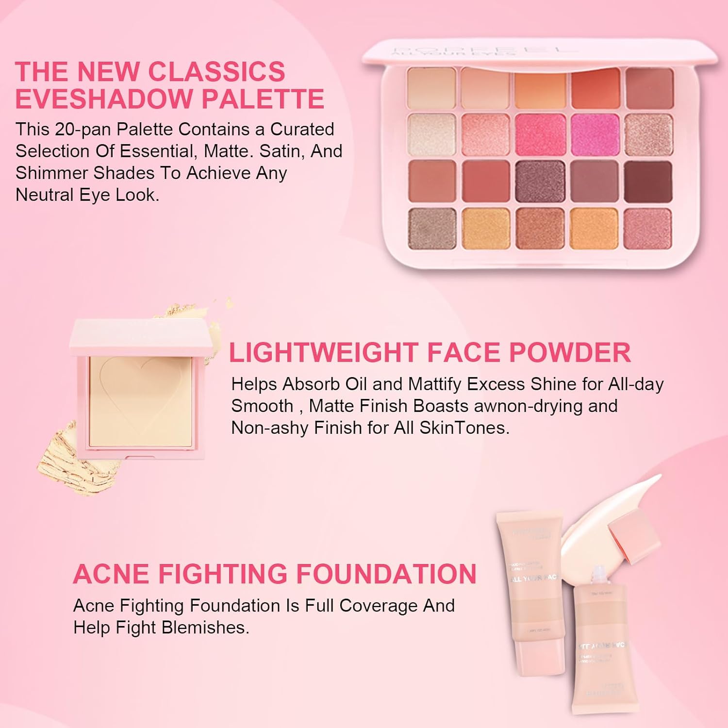 Kit de maquillage tout-en-un pour les passionnées de beauté : sublimez votre teint et révélez votre éclat naturel – Image 3