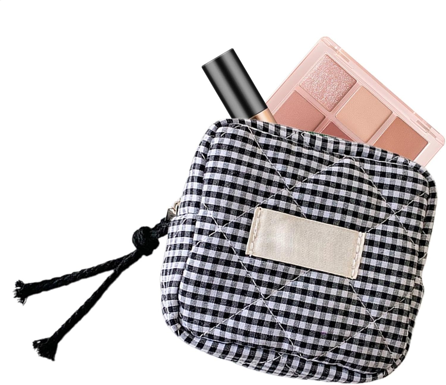 Petite trousse de maquillage : un sac cosmétique noir pratique pour les voyages et le quotidien – Image 9