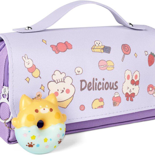 Trousse à crayons de grande capacité : idéale pour les collégiens et étudiants en quête de style et d'organisation