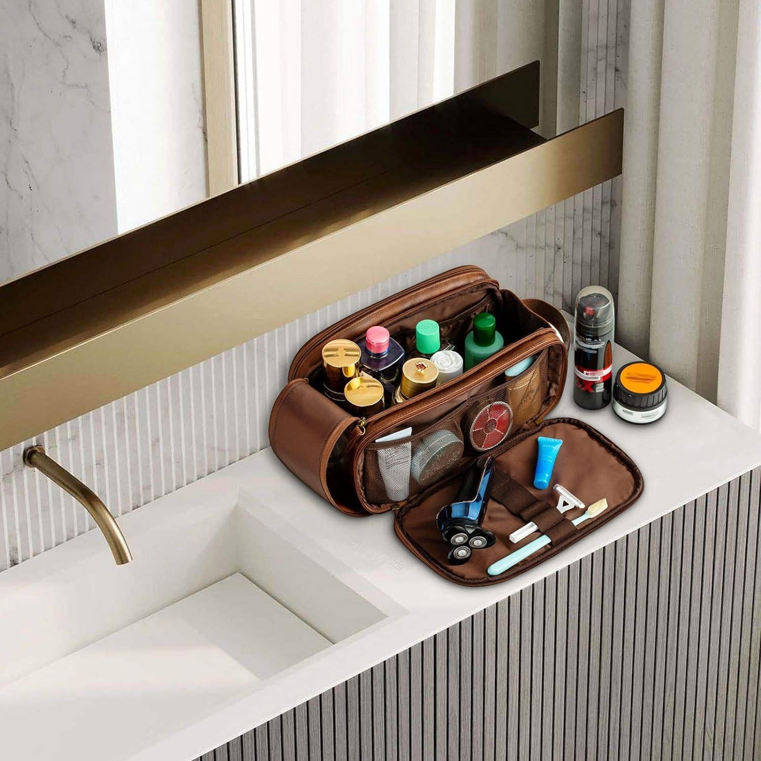 Trousse de Toilette Homme : Élégance et Grande Capacité – Image 8