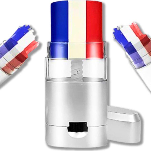 Stick maquillage bleu blanc rouge : le must-have pour supporters passionnés lors des événements sportifs
