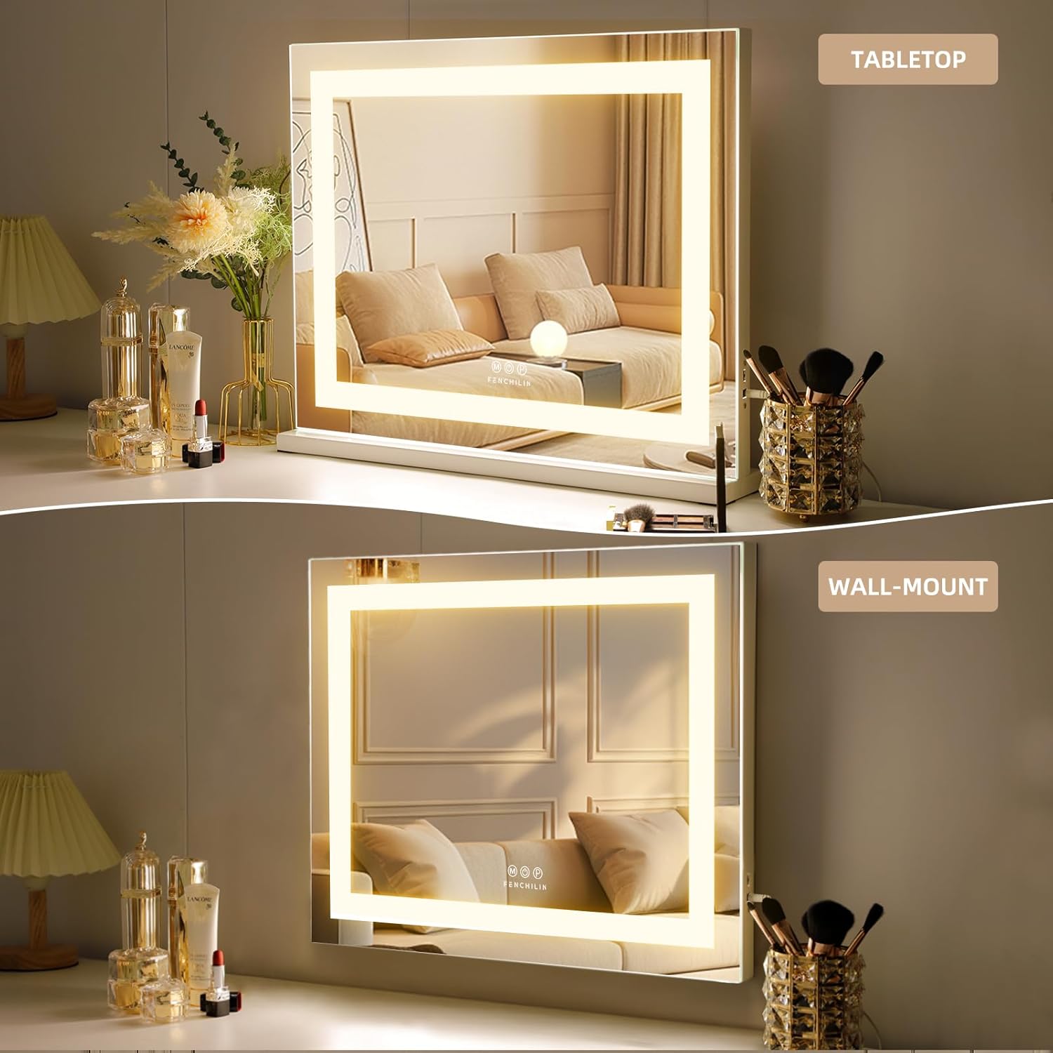 Miroir de maquillage avec éclairage LED : le compagnon idéal pour les coiffeuses exigeantes – Image 4